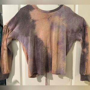 Tie-Dye Long Sleeve Women's Top